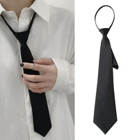 unisex ties retro silky narrow neck tie slim smooth womens bow tie korean style simple elegant all match trendy tie 2022 new