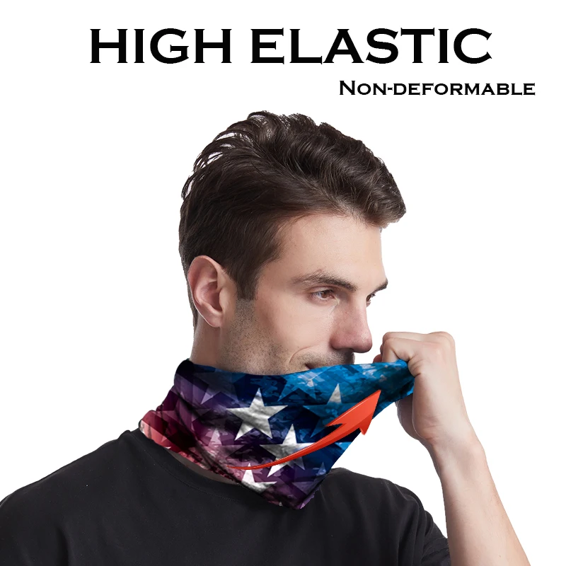 Тюбик для защиты шеи с флагом многофункциональная бандана полумаска-труба шарф