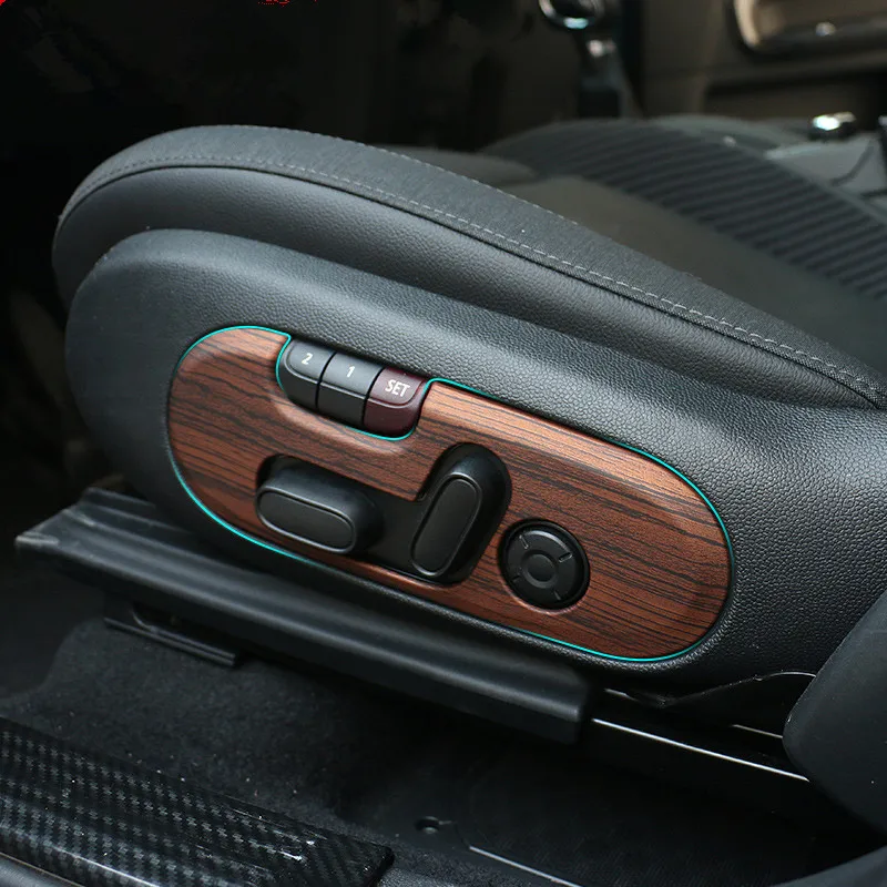 Наклейка на автомобильное сиденье с имитацией древесины из АБС пластика кнопка