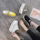 Женские кроссовки на танкетке, дышащие, с круглым носком, без каблука, B511, для лета, 2020