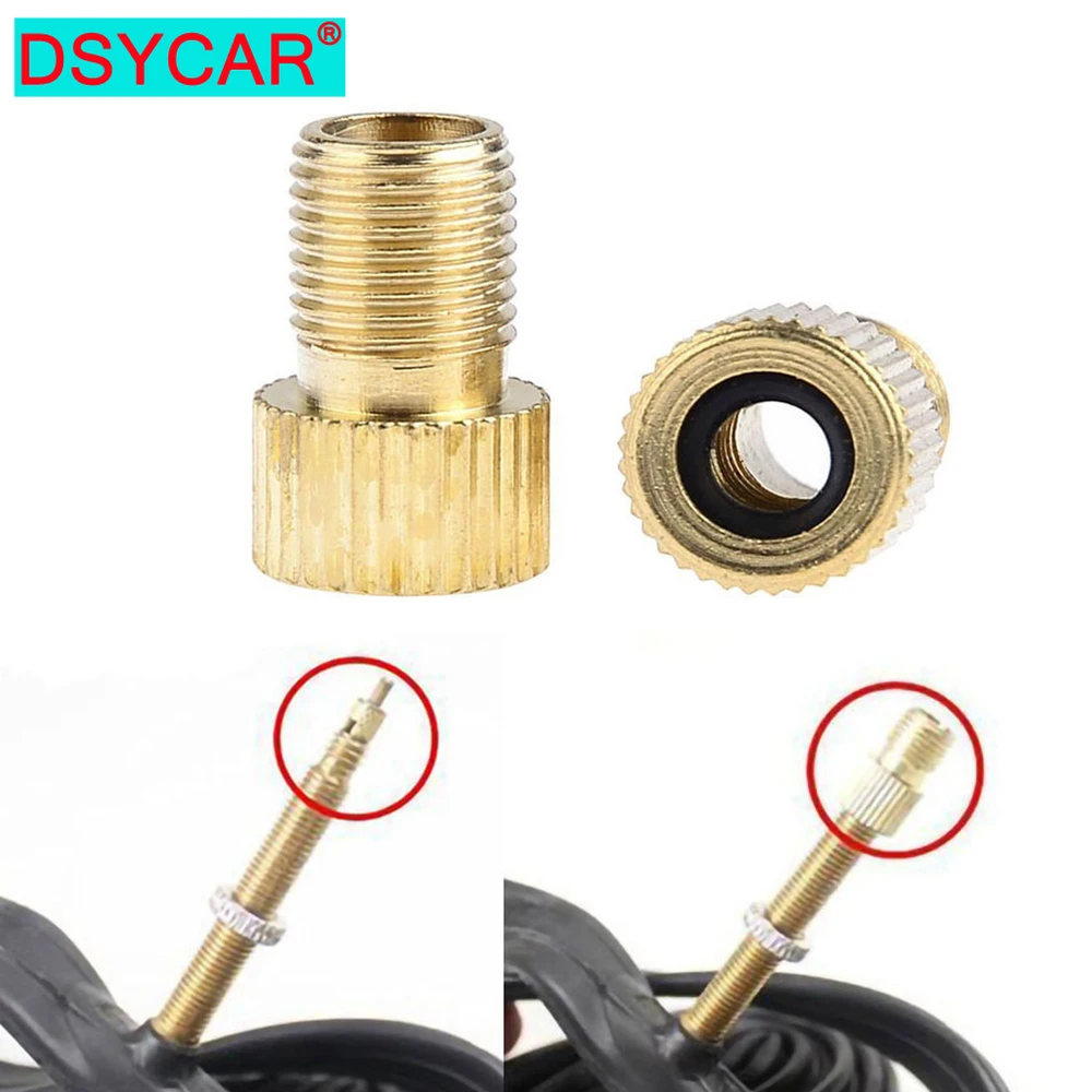 DSYCAR 4 шт./лот медный Presta к воздушному насосу Schrader велосипедный Тип клапана адаптер