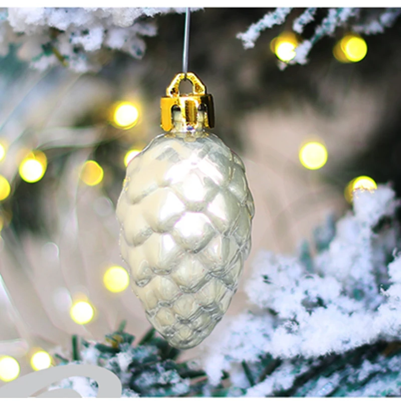 Christmas Tree Pendant with Gift Bag Decoration Hanging Ball Snow Top Star Snowflakes Multi-Pack Decor Set 80PCS | Дом и сад