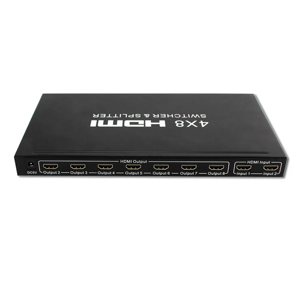4K 3D HDMI переключатель/Разделитель 4x8 переключатель разделенный Hdmi ИК RC управление