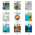 Самоклеящаяся наклейка на дверь холодильника, в посудомоечной машине, морской пейзаж, Dophin, наклейка на дверь, самодельная наклейка на дверь наклейка на стену дверь, аксессуары для кухни