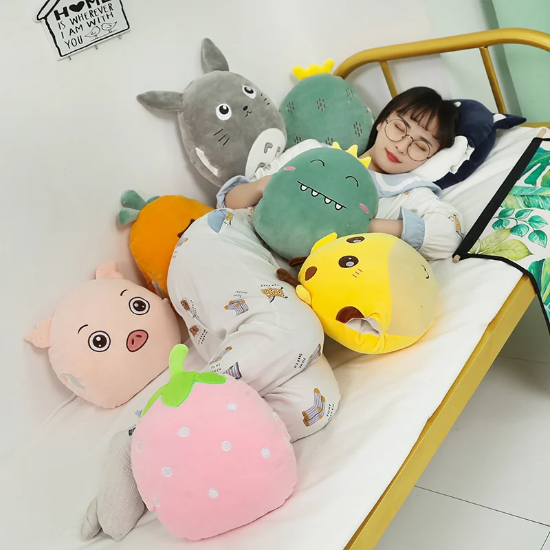 Симпатичная подушка для рук в виде шиншиллы плюшевая игрушка клубники мягкая и