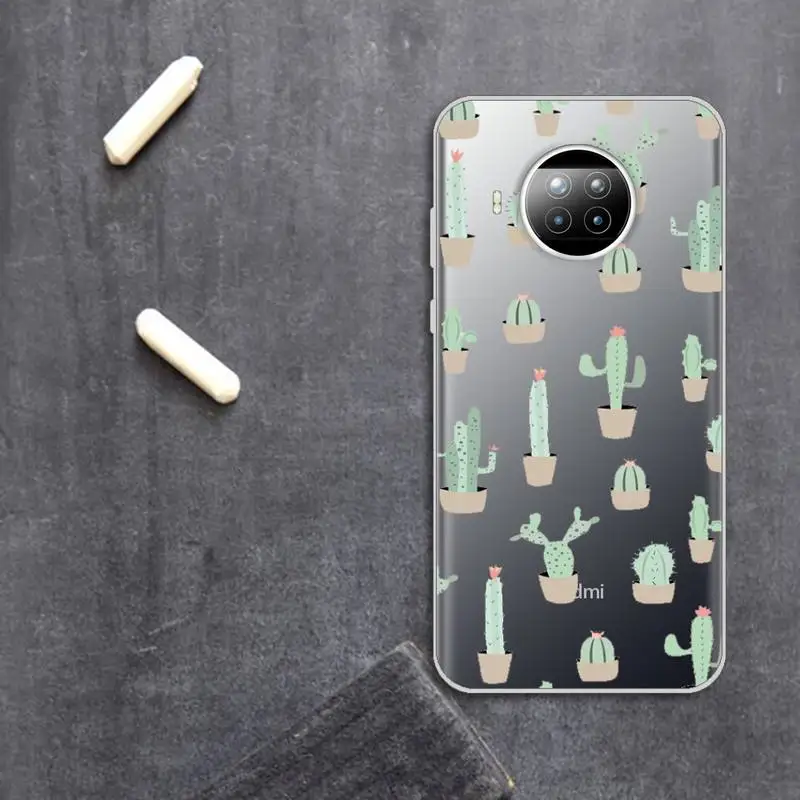 

Daisy Flower sunflower pattern Phone Case Transparent for Xiaomi Redmi note 10 t 8 9 pro lite 11