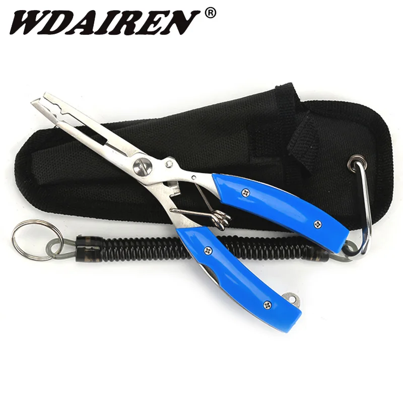 

WDAIREN Multitool Fishing Pliers Multi Tool Mini Portable Folding Stainless Steel Scissors Line Cutter Remove Hook Fishing Tools