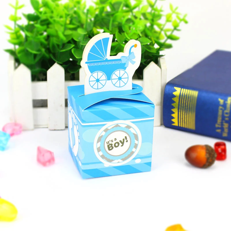 Мальчик Baby Shower принадлежности для тематической вечеринки коробка приглашений