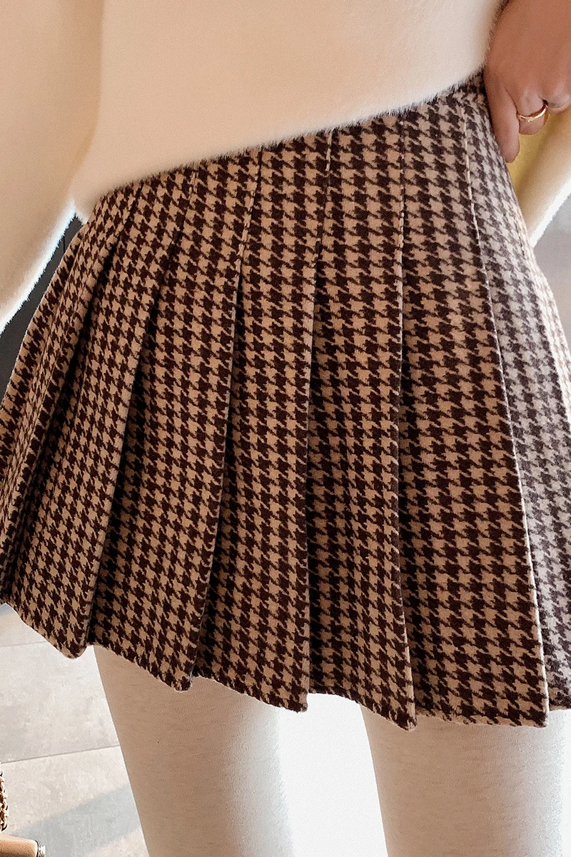 

Women's Skirt Harajuku Gothic Plaid Trendy High-waisted Skirts Fall Skirts School Uniform Faldas High Fashion Vintage