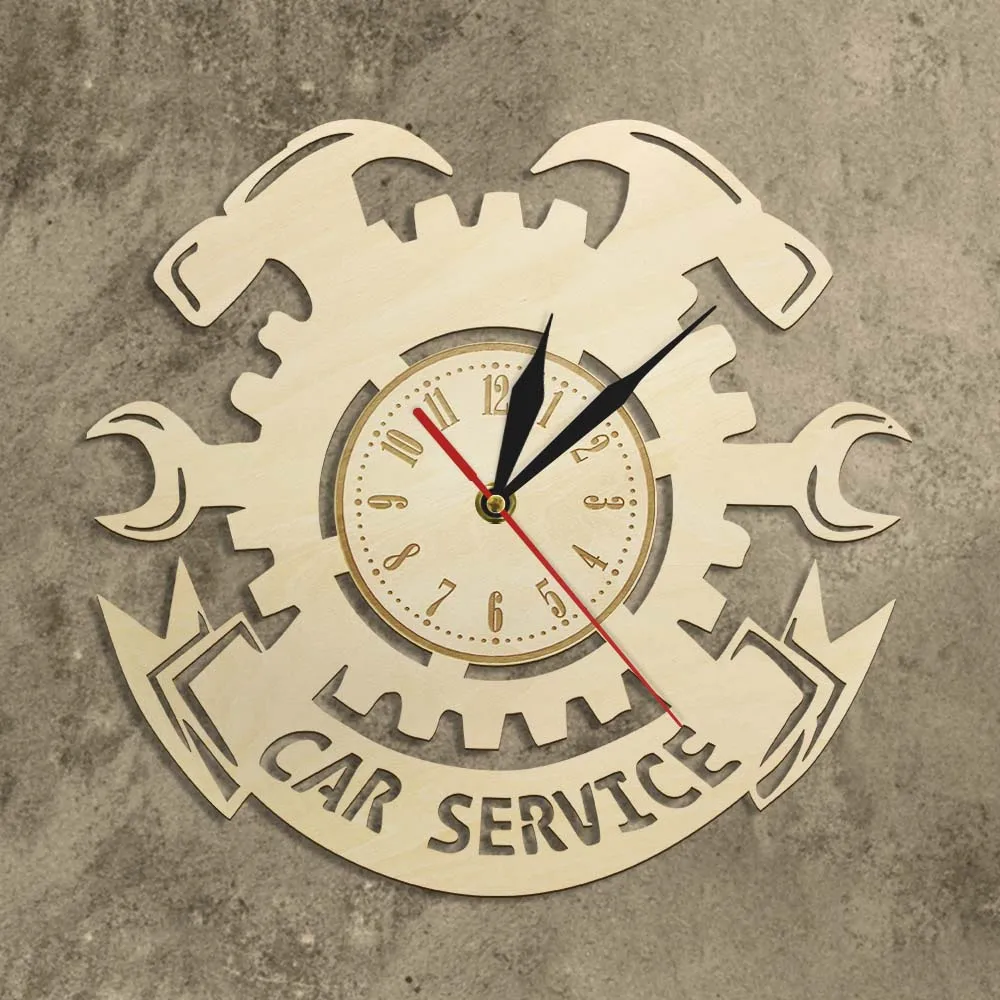 Инструменты для ремонта автомобиля деревянные настенные часы автомобильные