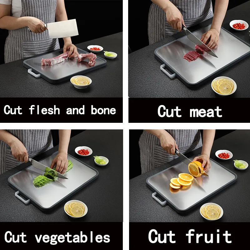18/10 Разделочные Блоки Из Нержавеющей Стали прочная кухонная двухсторонняя