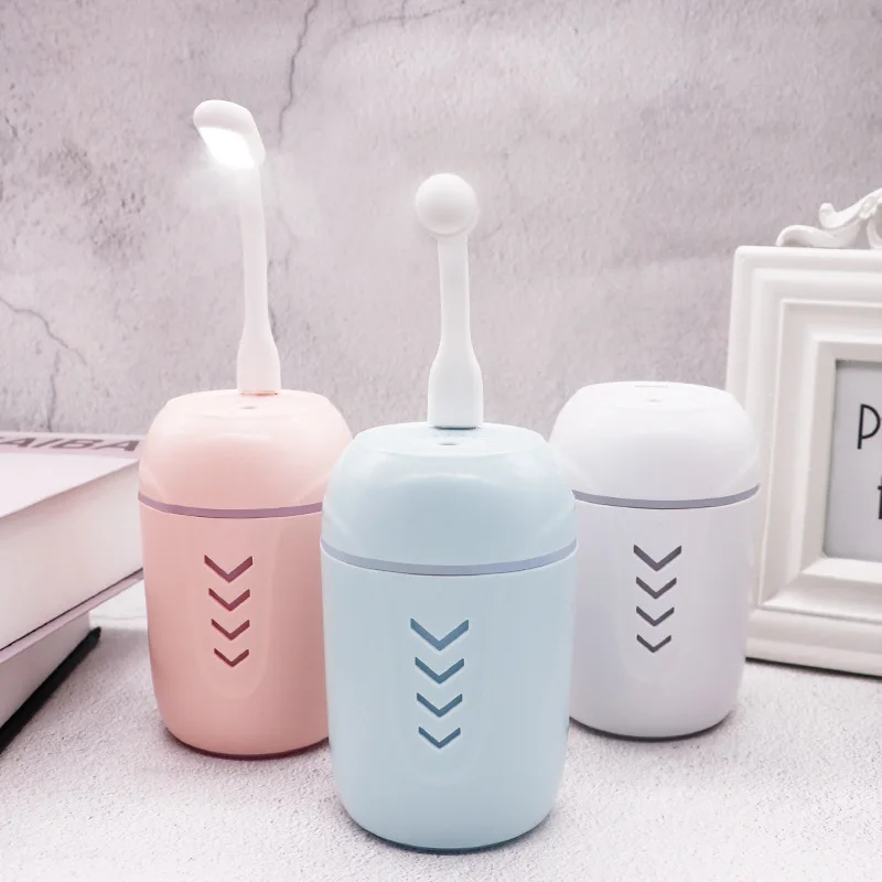 

High quality air humidifier 200ML large capacity home silent ultrasonic air humidifier with LED night light and fan 40D