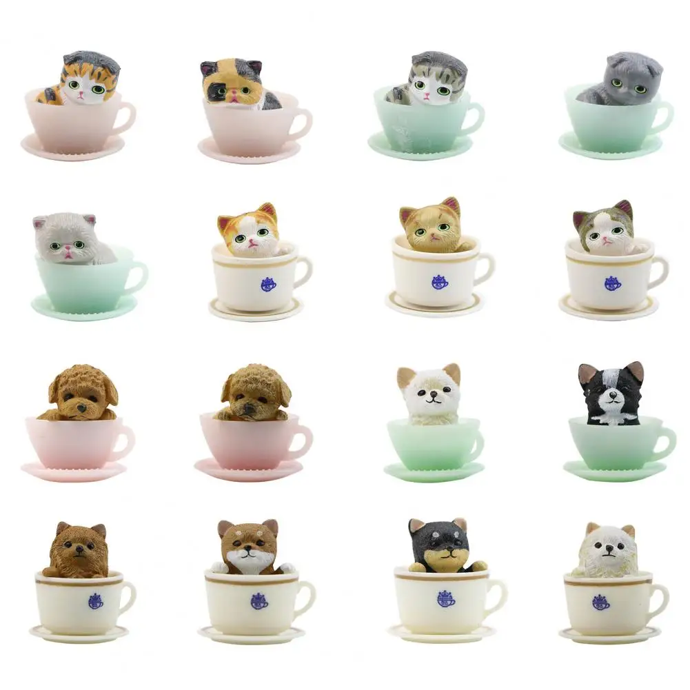 

8Pcs Model Toy Cartoon Animal Design Mini PVC Simulation Miniature Display Mold for Kids