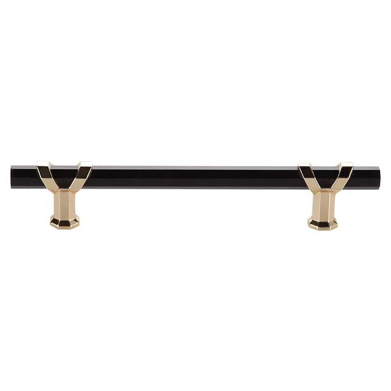 Простота современный черный золотой мебельный шкаф ручка светильник роскошный