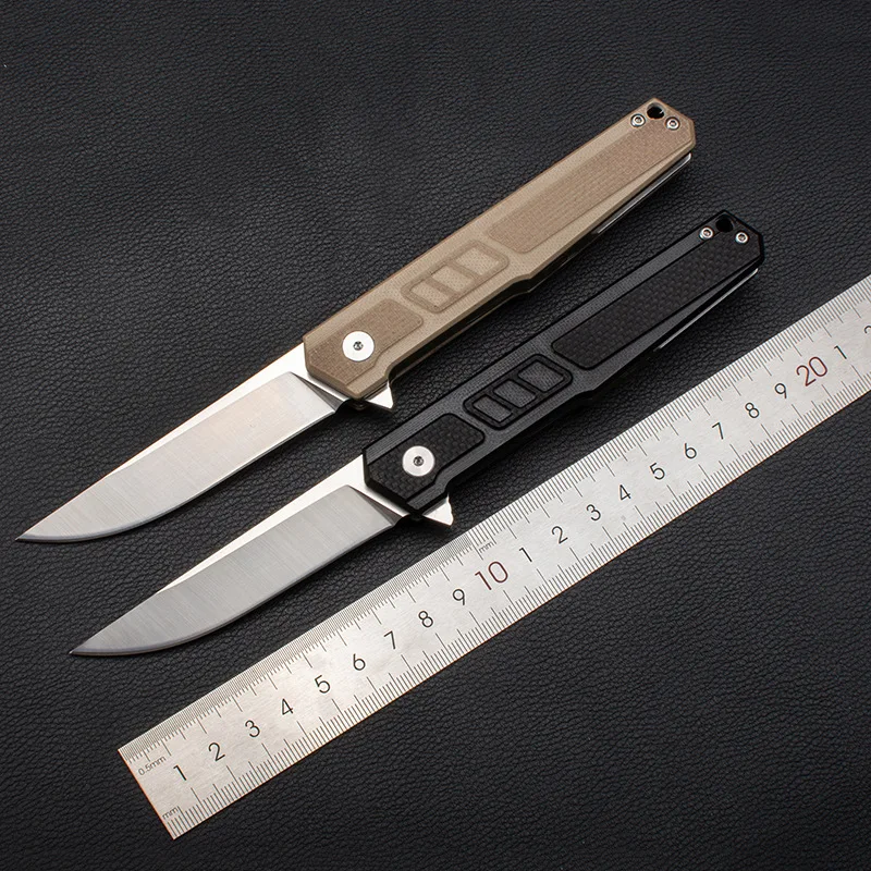 

New Folding Knife G10 Handle 9Cr18MoV Blade EDC Outdoor Camping Self Defense Hunting Knives Utility Survival Tool