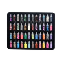 48 pcsset nail art decorations colorful 3d sequins shiny nails glitter professional suit manicure accessories