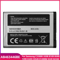 original replacement phone battery ab463446be for samsung c3300k x208 b189 b309 f299 e329 c3520 e1200m e339 e2330 800mah
