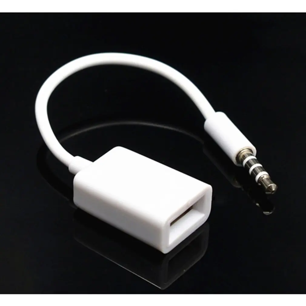 AUX к USB 3 5 мм папа Aux аудио разъем 2 0 Женский конвертер кабель только автомобильный