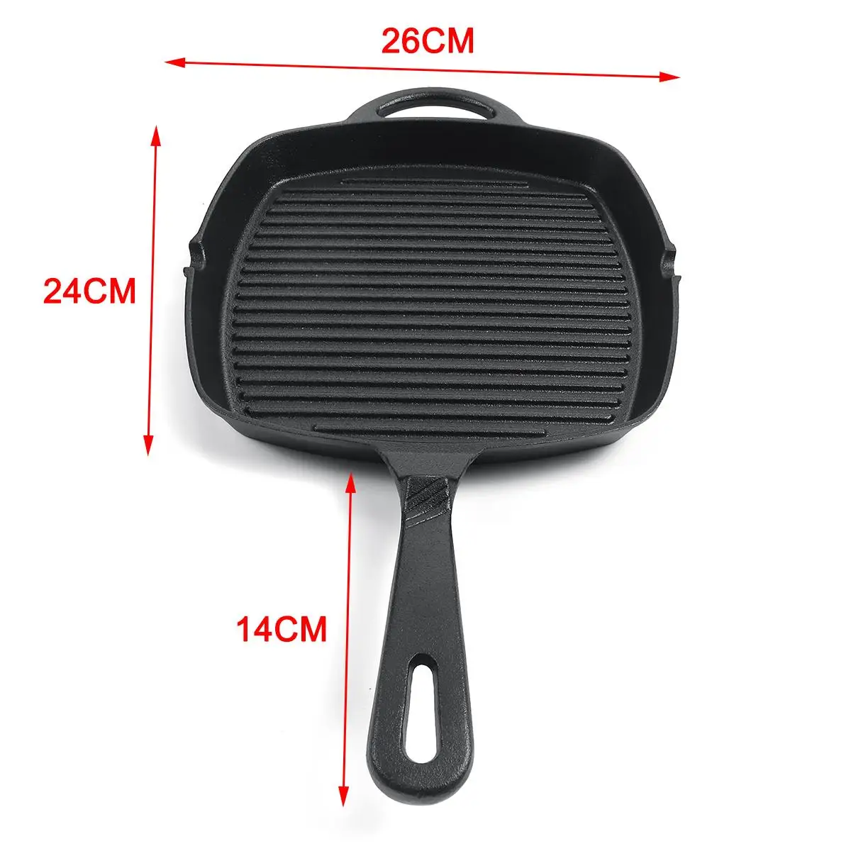 

Cast Iron Non Stick Frying Pan Coating Bottom Safe Cooking Pan Pot Steak Frying Pan Pizza Panckae Pans for Induction Gas Oven