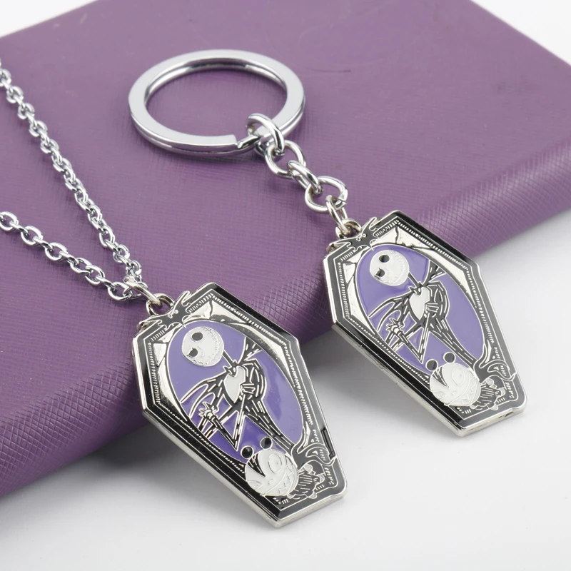 Брелок Кошмар перед Рождеством цепочка с подвеской Джека Скеллингтона