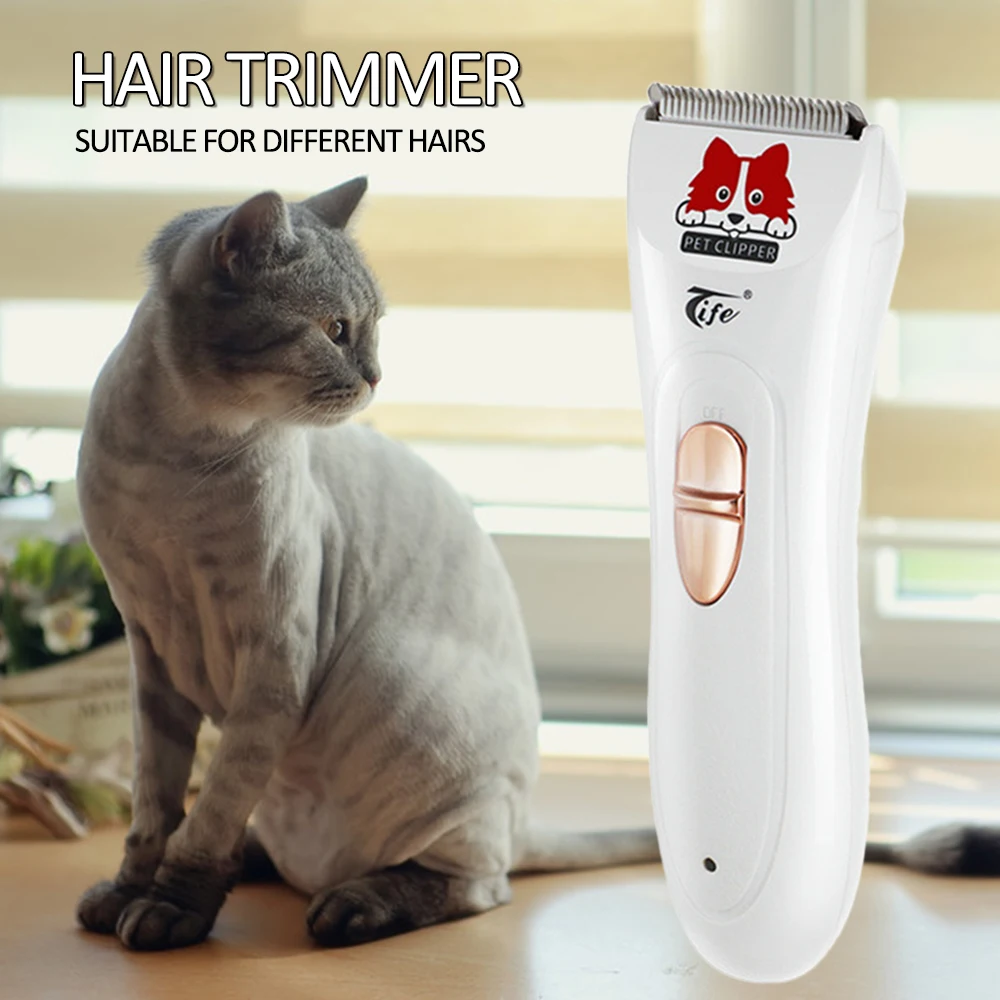

Waterproof Hair TrimmerDisplay Professional Men's Hair Clipper Grooming Low Noise Clipper Titanium Ceramic Blade Pet Razor