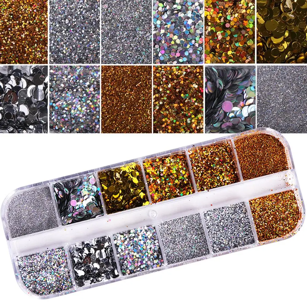 Хоббилан 1 набор смешанный дизайн новый ногтей стикер золото и серебро