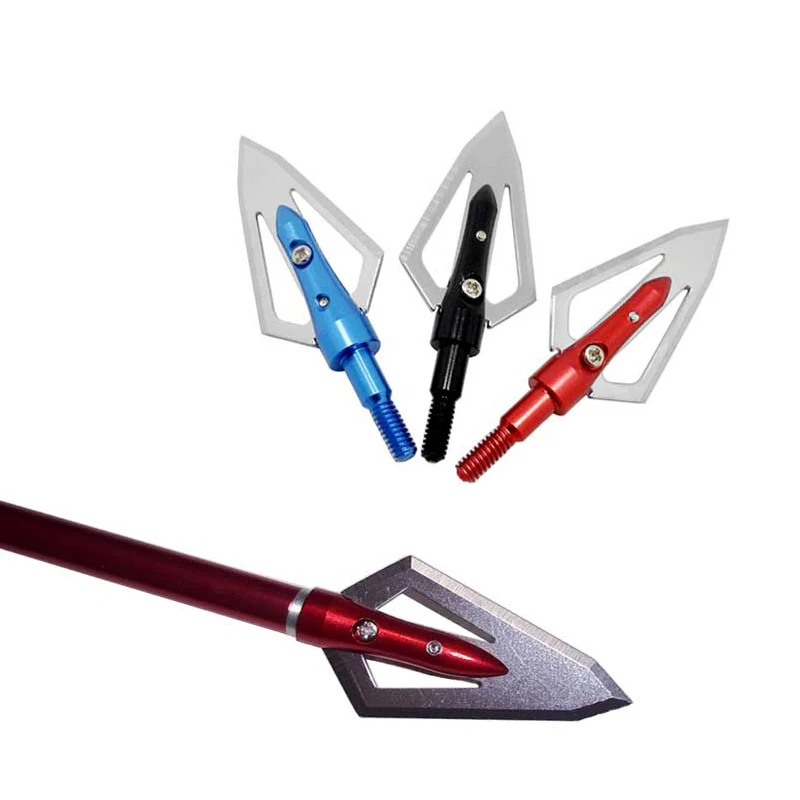 6 шт 100gn-125gn стрельба из лука Broadheads наконечники стрел Охота для