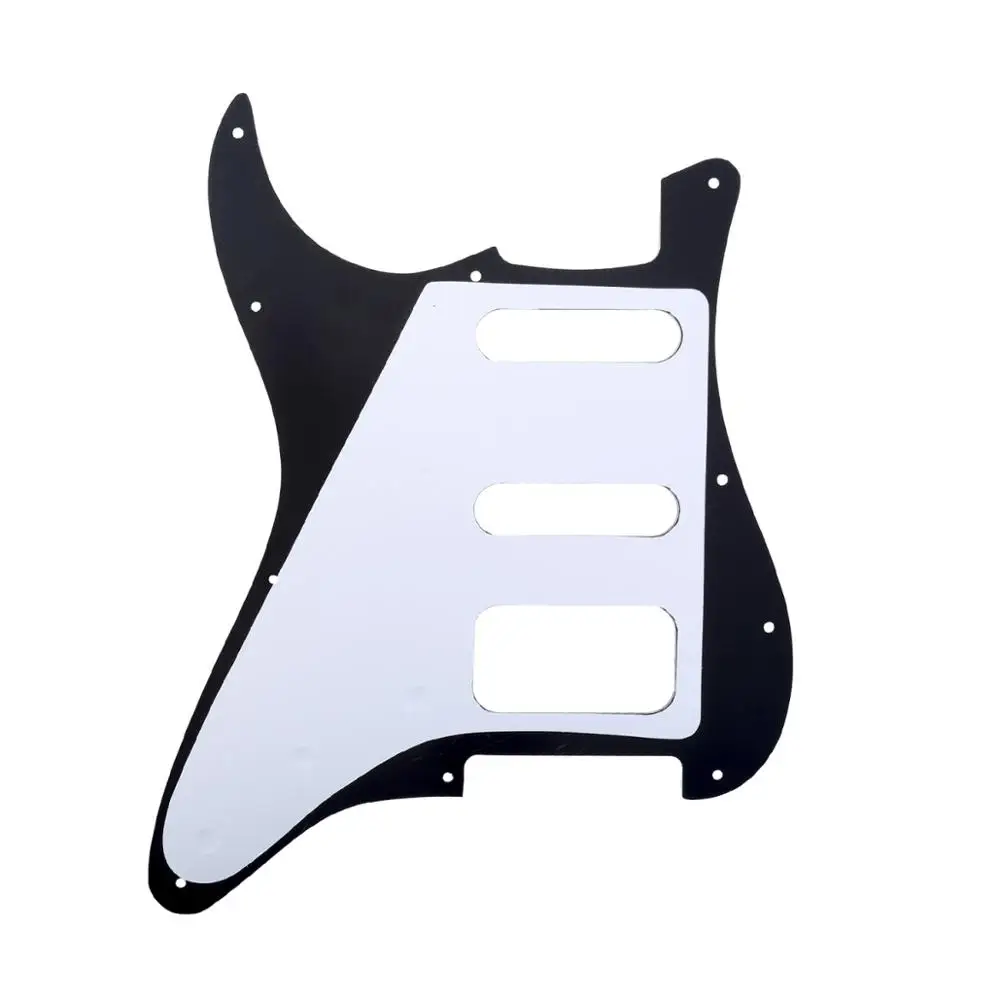 Musiclily Pro 11-отверстие Круглый угол HSS гитарный Страт Pickguard для США/мексиканский
