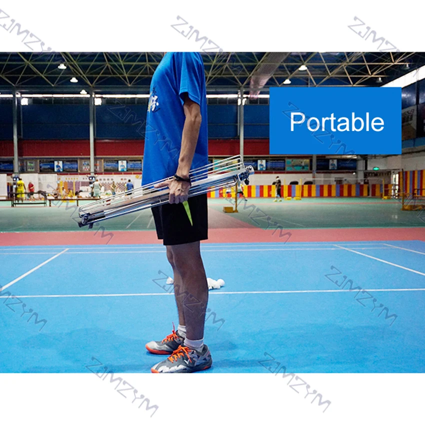 Машина для сбора мячей складной портативный воланчик бадминтона машина
