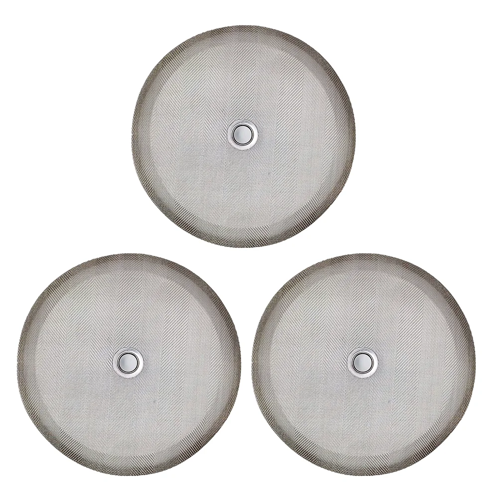 

3pcs Coffee Machine Premium Filters Mesh Pot Parts Stainless Steel Filter Mesh