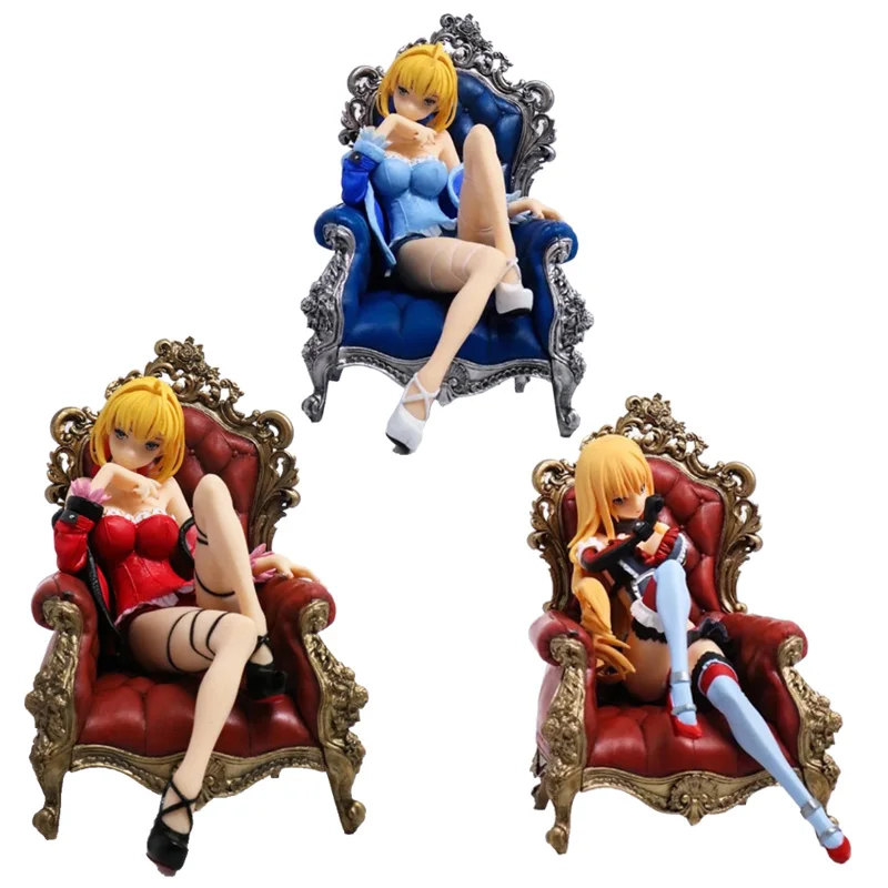 Экшн фигурка из аниме Fate/stay Night Altria Pendragon Saber трон пижама 16 см ПВХ коллекционные