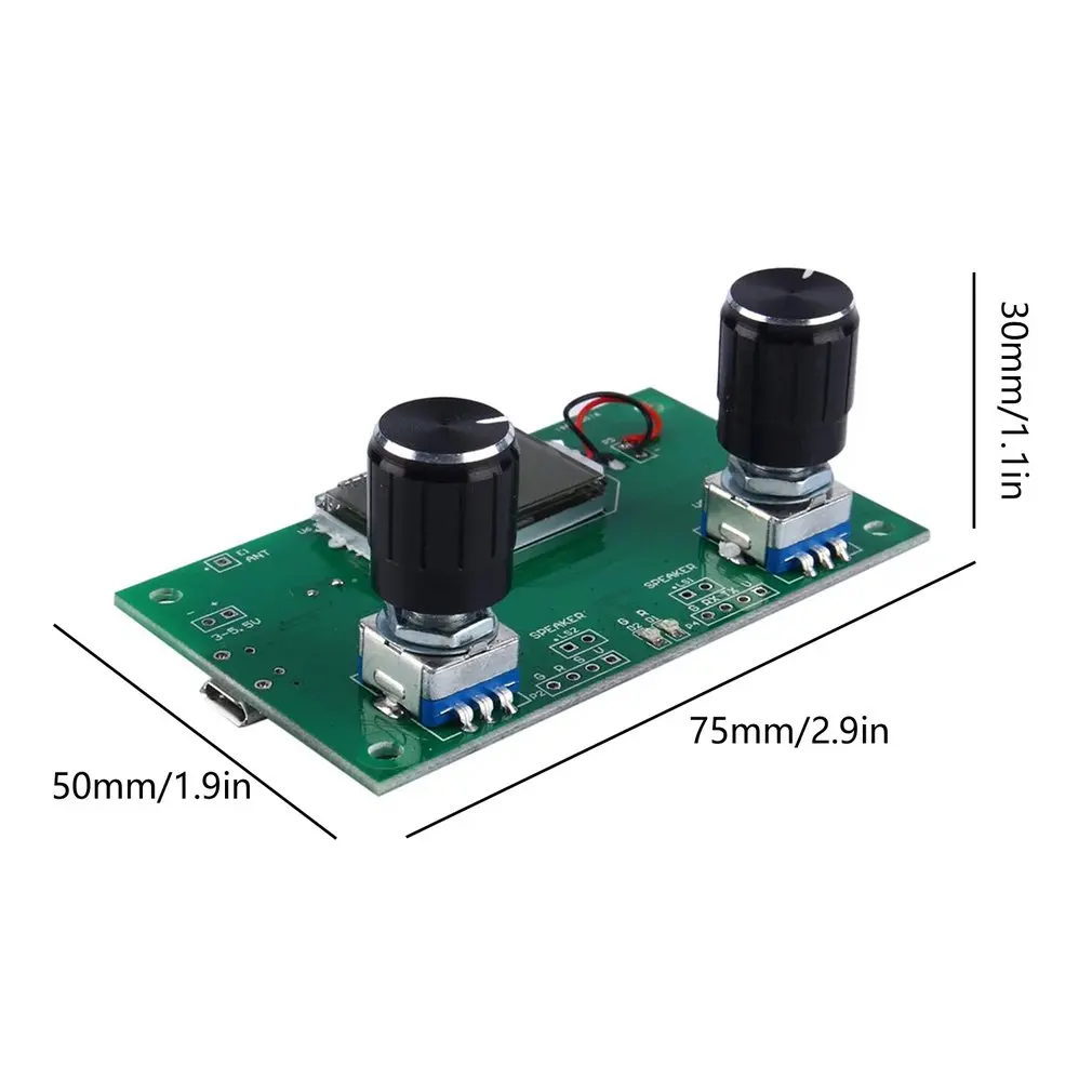 

87-108MHz DSP PLL Digital LCD Stereo FM Radio Receiver Module With Serial Control Frequency Range 50Hz-18KHz Modulation