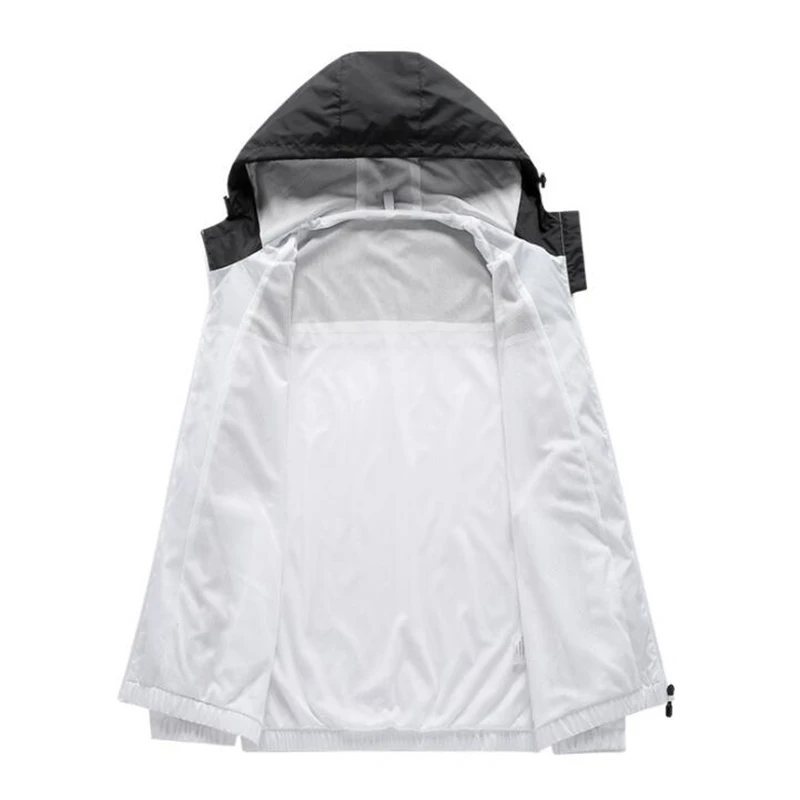 

New Style In Stock High Quality Fashion Spring Autumn Running SportWear Jacket Thin Hooded Windbreaker Outdoor Jacket For Men