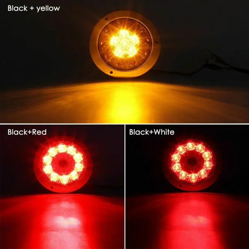 2x4 &quotкруглый светодиодный фонарь хорошего качества Красный/Янтарный