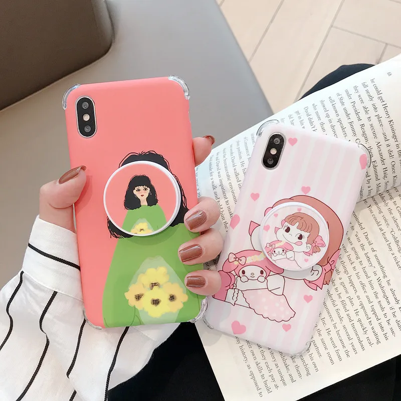 Модный женский милый чехол для телефона девочек iPhone X XS MAX XR мягкие силиконовые в