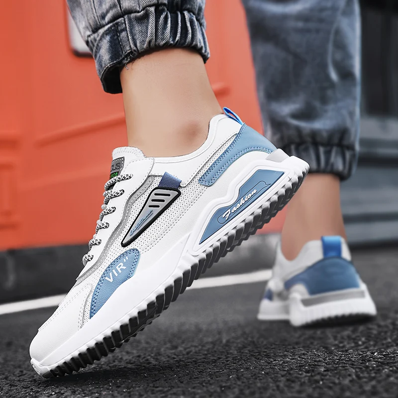 

Summer Men's Board Shoes Breathable Mesh Shoes Fashion Korean Students Non-Slip Sports Single Shoes Youth Jogging Casual Shoes