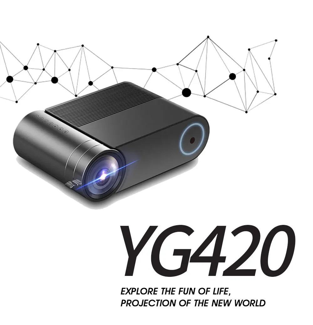 ALSTON YG420 Full HD проектор 3800 люмен Домашний кинотеатр видео проектор HDMI VGA AV USB с подарком