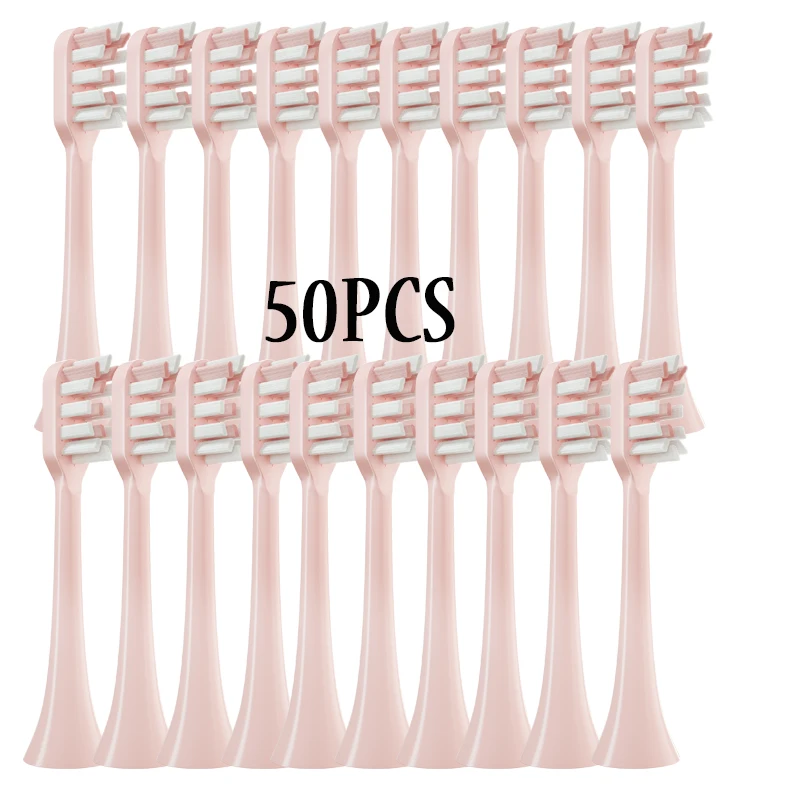 Pink Replacement Heads 20/50pcs/Set For SOOCAS X3/X3U/X5 Sonic Electric ToothBrush Soft DuPont Clean Replace Brush Nozzle enlarge