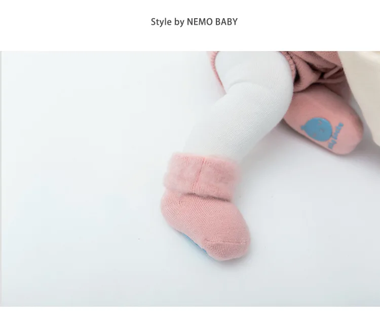 Wholesaels Thicken Baby Kids Socks Cute White Winter Soft Warm Socks for Children Boys Girls Thermal Floor Baby Socks Cotton