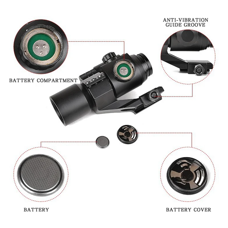 

Rifle Red Dot Sight Scope Airsoft Telescope Professional Hunting Tactical Military Optical Sight With 20mm Rail Gun accessories