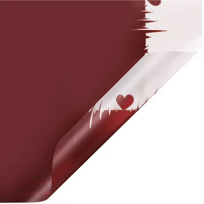 10 20 шт Цветочный упаковочный материал водонепроницаемый heartbeat желе пленка букет Цветочная оберточная бумага - Цвет: 10