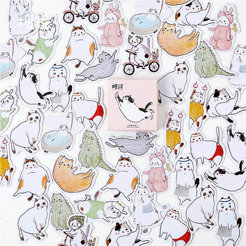 Горячая Распродажа с мультяшным рисунком жирного кота Повседневный Тетрадь