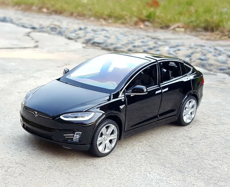 Новинка 2020 модель автомобиля из сплава 1:32 Tesla X металлические Литые игрушечные