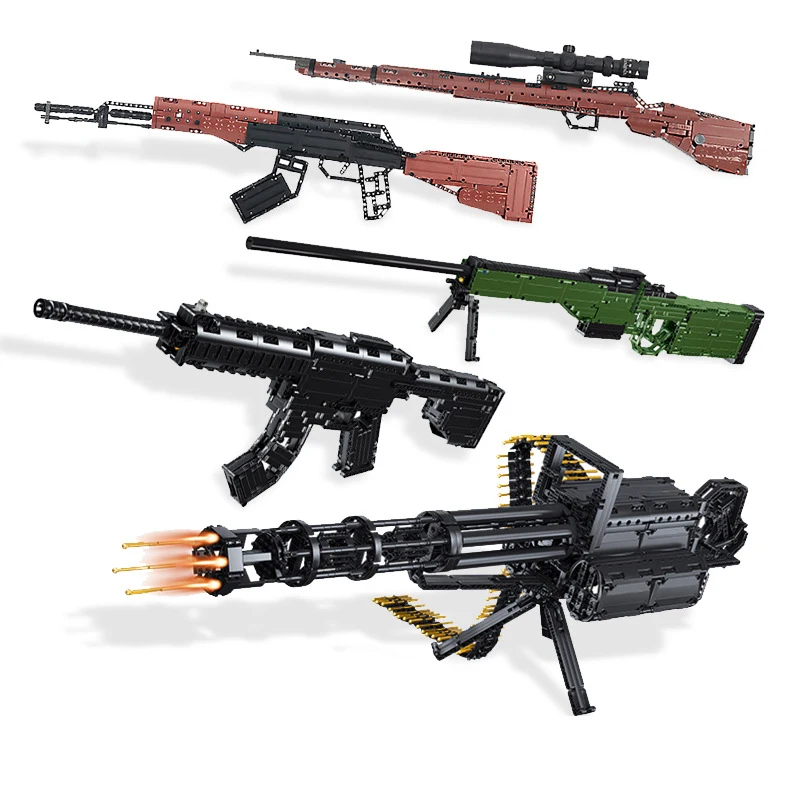 Новый модернизированный электромотор M416 98K AK47 AWM guns серии военной техники детский