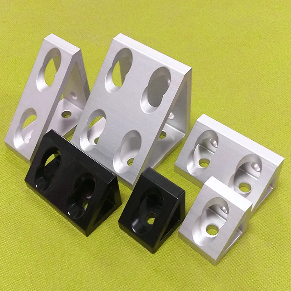 

4040 4545 3060 4080 4590 50100 Aluminum Profile Right Angle Triangle Block Triangle Connector