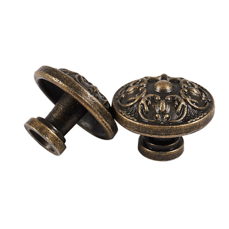 Дворцовый узор винтажный Бронзовый Круглый чайник с цинковым покрытием шкаф