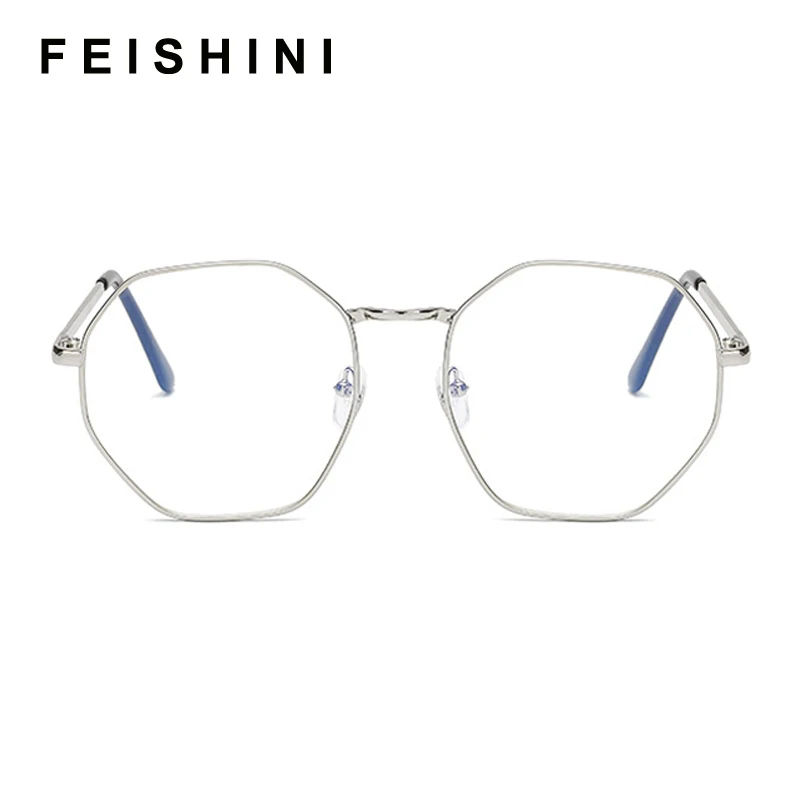 Feishini компьютерные полигональные очки оправа для мужчин лучи излучения Gamin защита