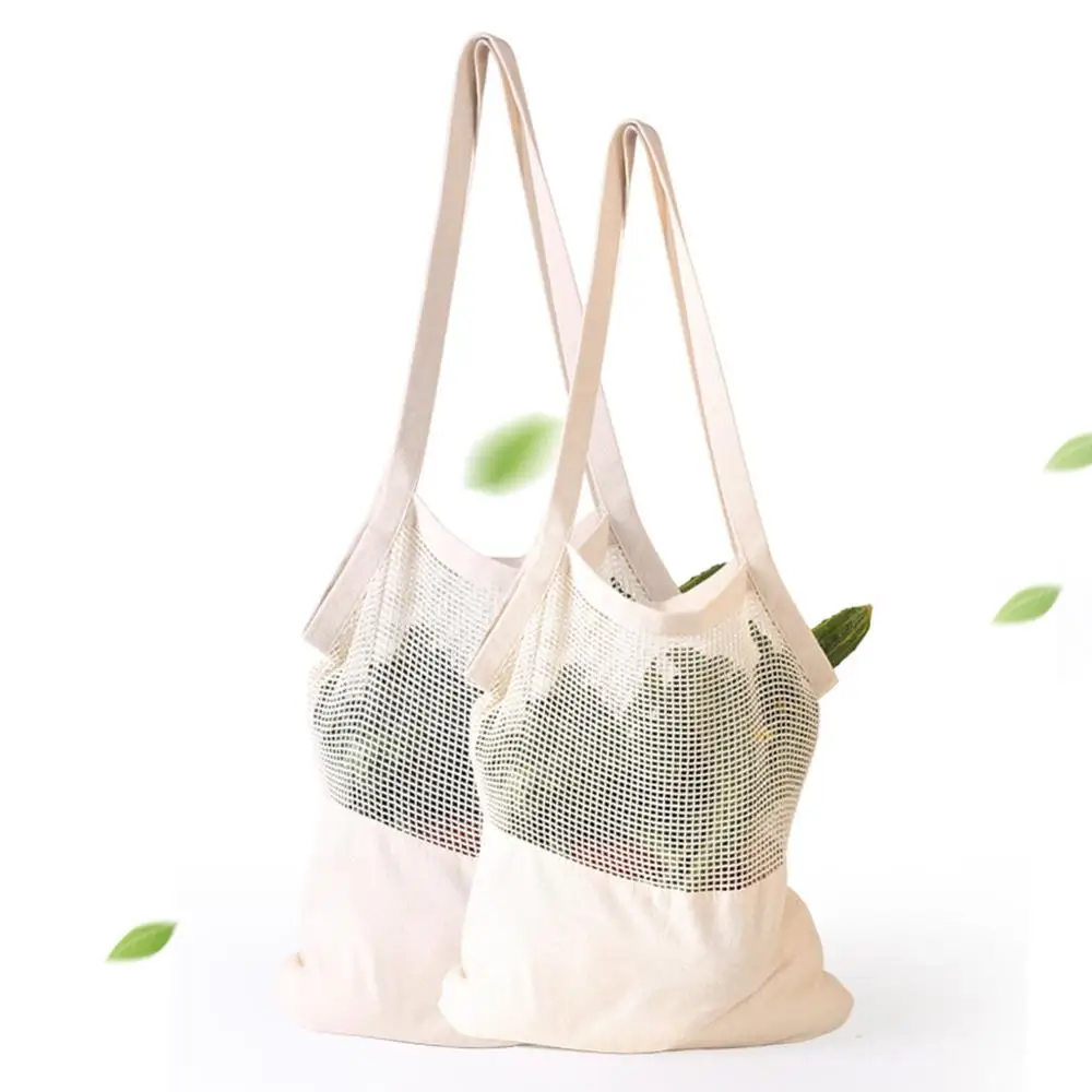 Новое поступление 2019 переносная сумка для покупок из хлопчатобумажной сетки