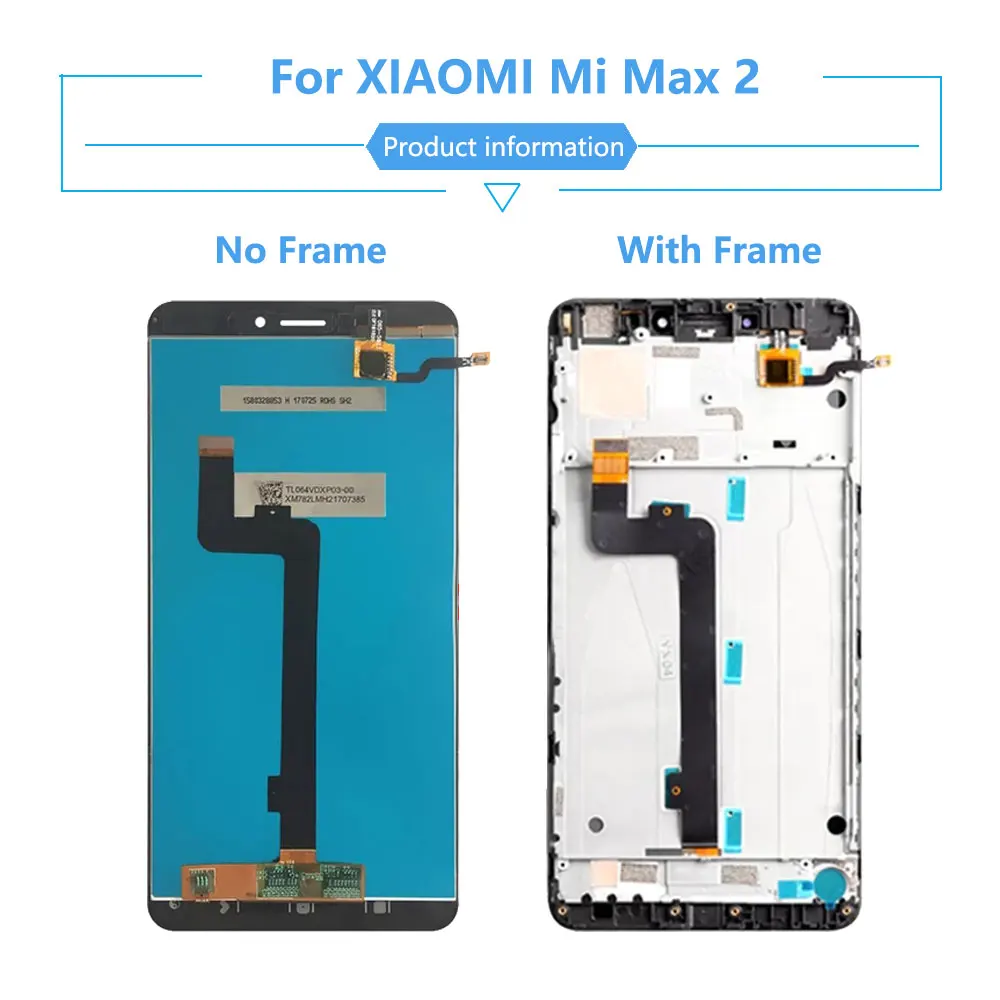 Новый ЖК-дисплей для Xiaomi Mi Max 1 2 3 сенсорный экран дигитайзер в сборе Замена MAX1 MAX2