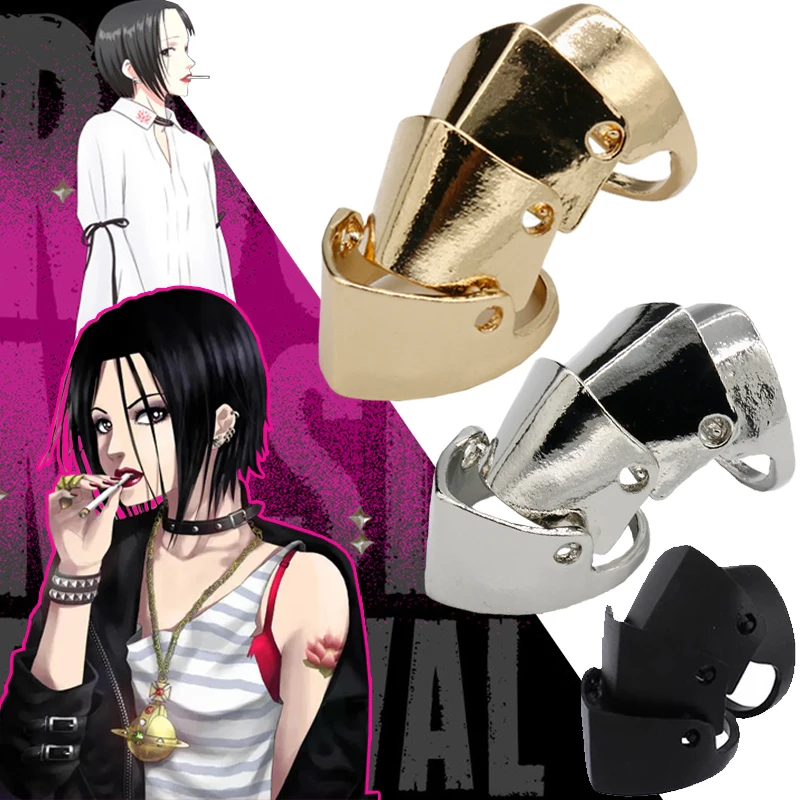 

Anime Oosaki NANA Cosplay Anime Accessories NANA Rings Cool Punk Gothic Rock Joint Armor Knuckle Metal Finger Jewelry